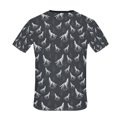 Wolf Print Design LKS303 Men's All Over Print T-shirt