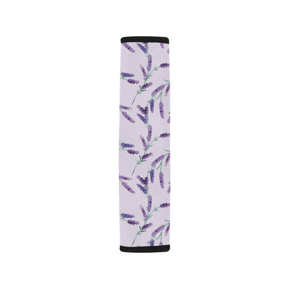 Lavender Pattern Print Design 02 Car Seat Belt Cover