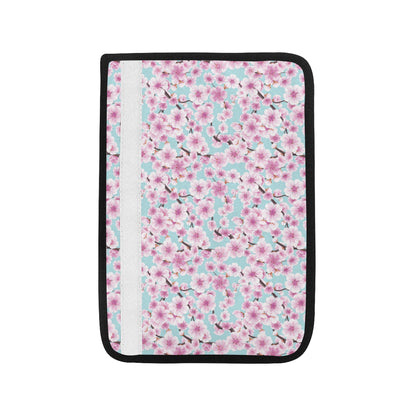 Cherry Blossom Pattern Print Design 01 Car Seat Belt Cover