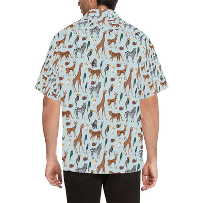 Safari Animal Print Design LKS306 Men's Hawaiian Shirt