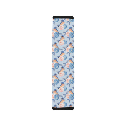 Bluebird Pattern Print Design 01 Car Seat Belt Cover