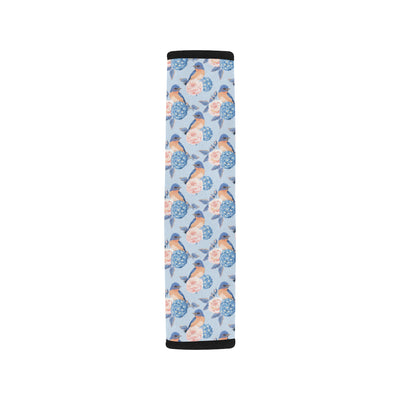 Bluebird Pattern Print Design 01 Car Seat Belt Cover