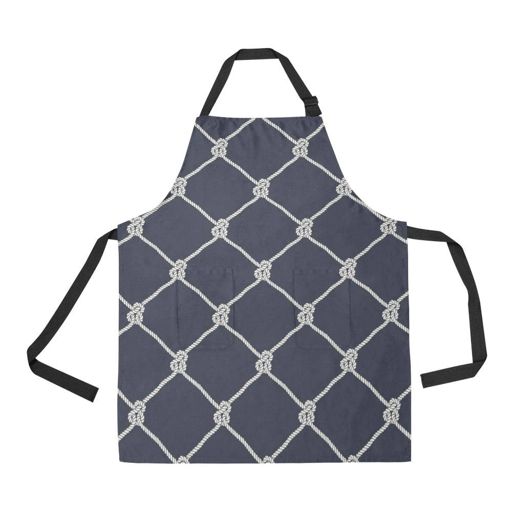 Rope Pattern Print Design A02 Apron with Pocket