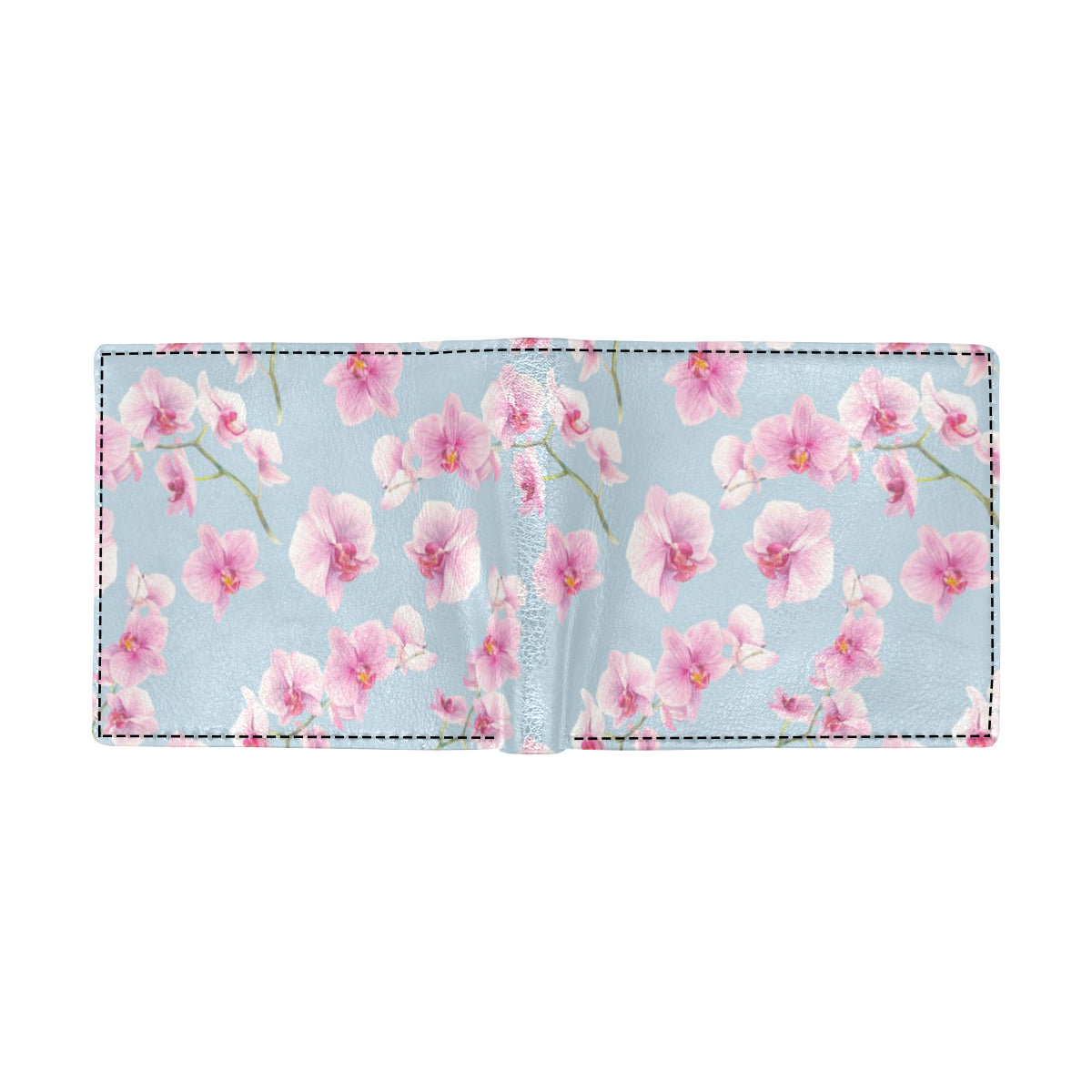 Orchid Pink Pattern Print Design OR01 Men's ID Card Wallet