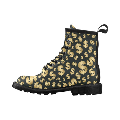 Dollar Pattern Print Design DO04 Women's Boots