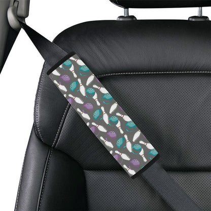 Bowling Pattern Print Design 03 Car Seat Belt Cover
