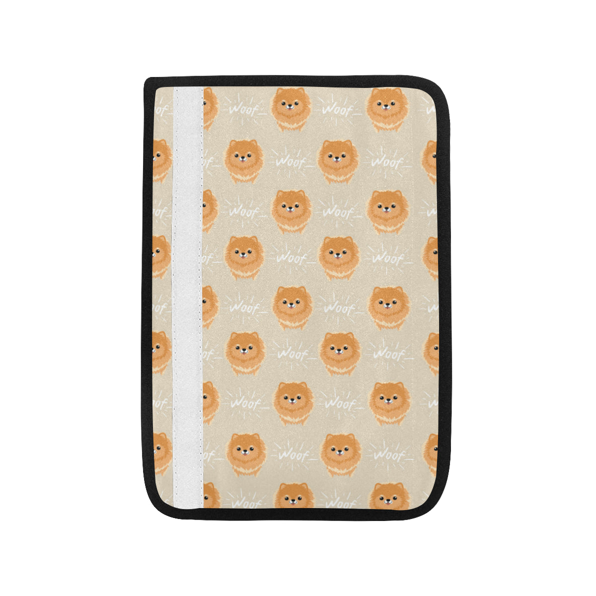 Pomeranians Pattern Print Design A04 Car Seat Belt Cover