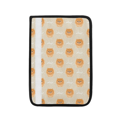 Pomeranians Pattern Print Design A04 Car Seat Belt Cover