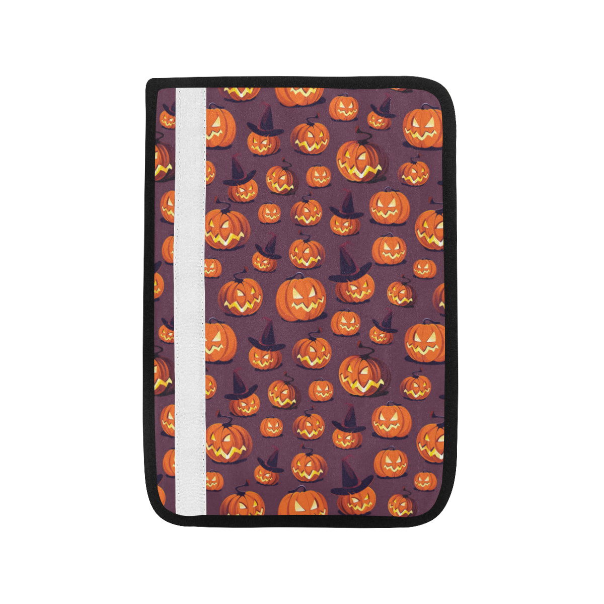Halloween Pumpkin Pattern Print Design 03 Car Seat Belt Cover