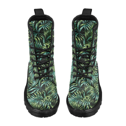Tropical Flower Pattern Print Design TF08 Women's Boots