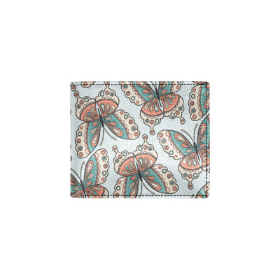 Butterfly Pattern Men's ID Card Wallet