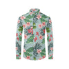 Plumeria Pattern Print Design PM027 Men's Long Sleeve Shirt