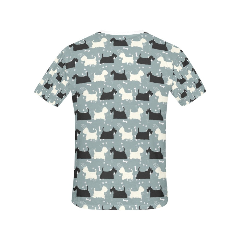 Scottish Terriers Print Design LKS301 Women's  T-shirt