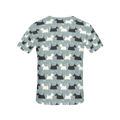 Scottish Terriers Print Design LKS301 Women's  T-shirt