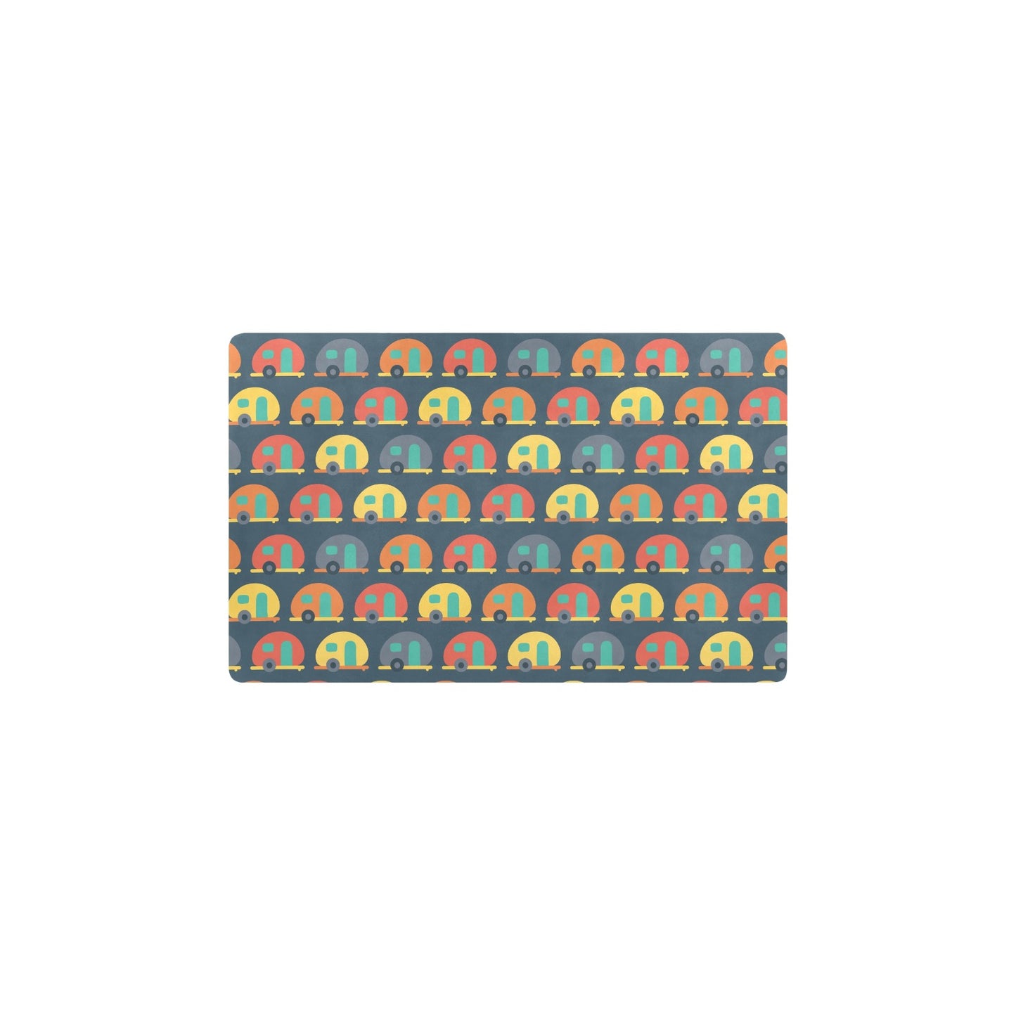 Camper Pattern Print Design 02 Kitchen Mat