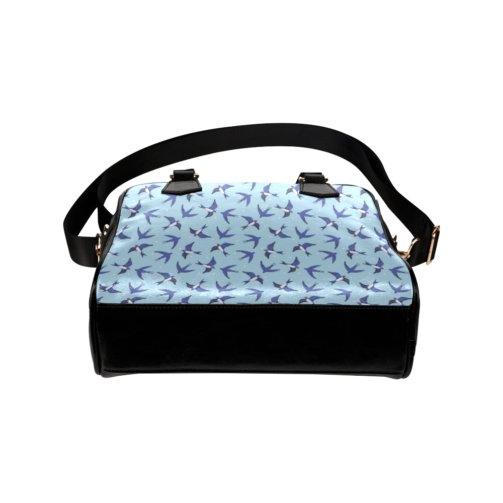 Swallow Bird Pattern Print Design 06 Shoulder Handbag