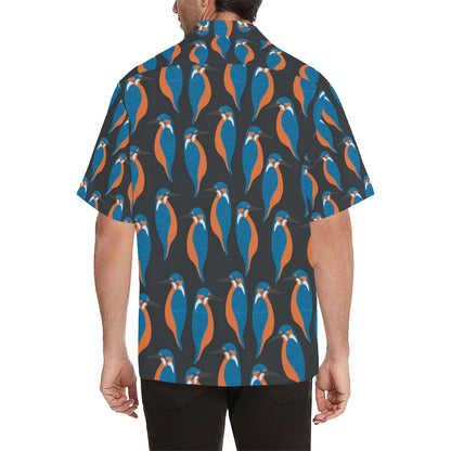 Kingfisher Pattern Print Design 03 Men's Hawaiian Shirt