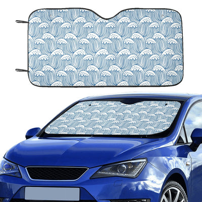 Wave Print Design LKS306 Car front Windshield Sun Shade