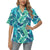 Brightness Tropical Palm Leaves Women's Hawaiian Shirt