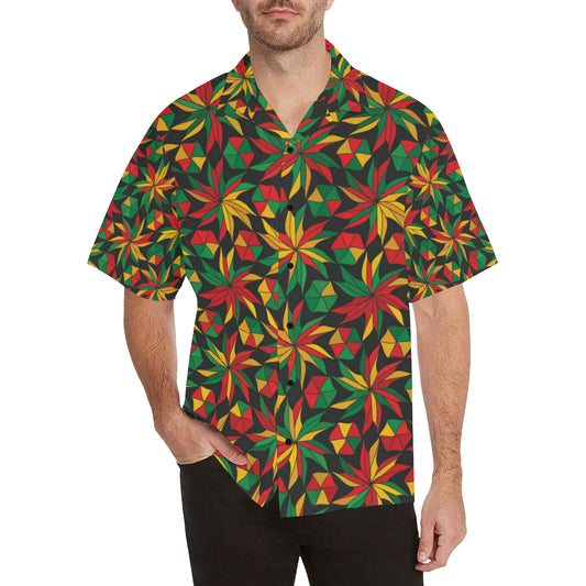 Rastafarian Pattern Print Design A03 Men's Hawaiian Shirt