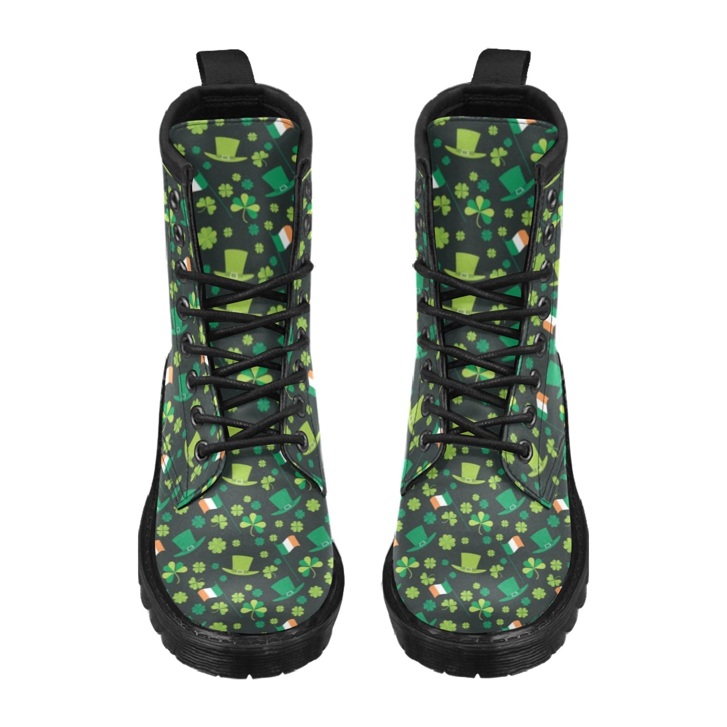 Shamrock Saint Patrick's Day Print Design LKS304 Women's Boots