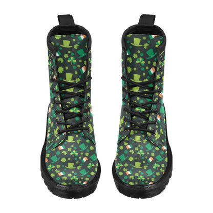 Shamrock Saint Patrick's Day Print Design LKS304 Women's Boots