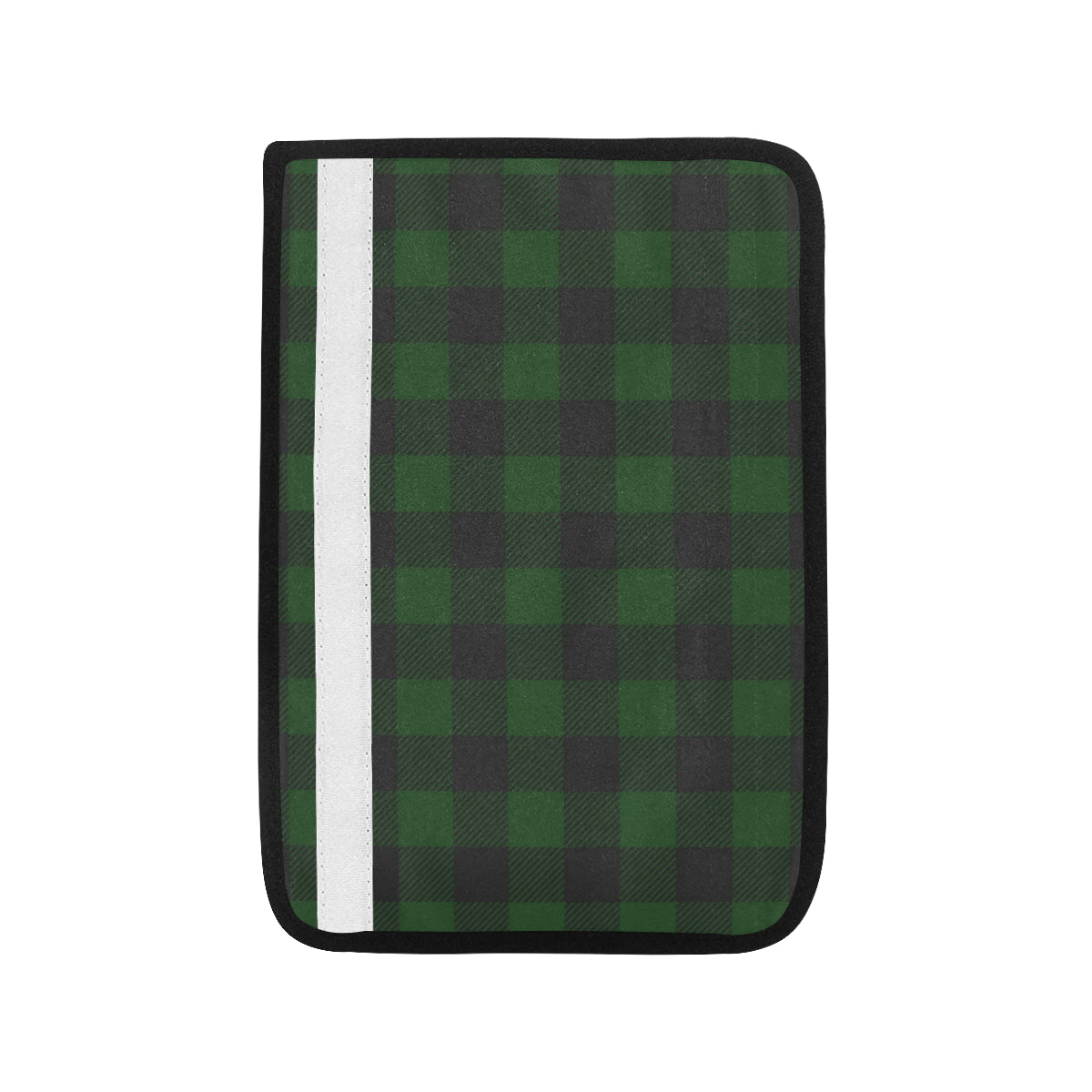 Buffalo check Green Pattern Print Design 02 Car Seat Belt Cover