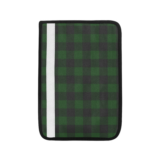 Buffalo check Green Pattern Print Design 02 Car Seat Belt Cover