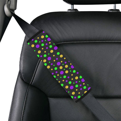 Mardi Gras Pattern Print Design 07 Car Seat Belt Cover