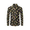 Deer Gold Pattern Men's Long Sleeve Shirt