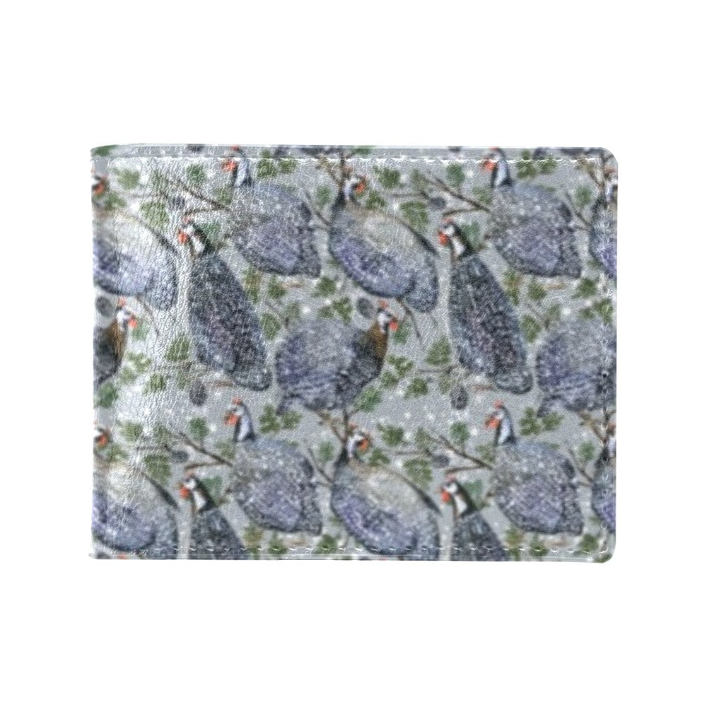 Guinea Fowl Print Design LKS402 Men's ID Card Wallet