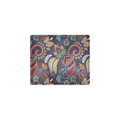 Paisley Boho Pattern Print Design A03 Men's ID Card Wallet