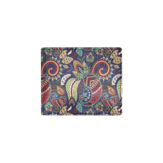 Paisley Boho Pattern Print Design A03 Men's ID Card Wallet