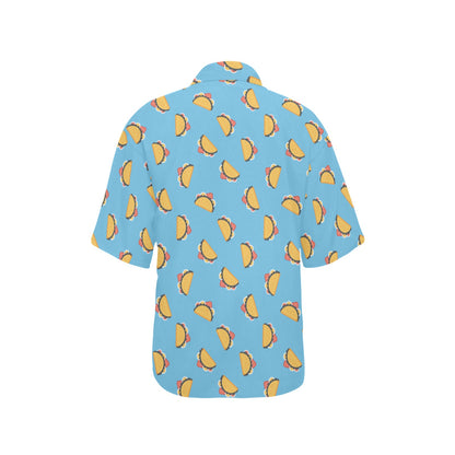 Taco Print Design LKS301 Women's Hawaiian Shirt