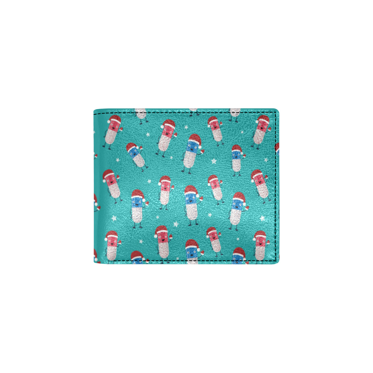 Pill Pattern Print Design A03 Men's ID Card Wallet