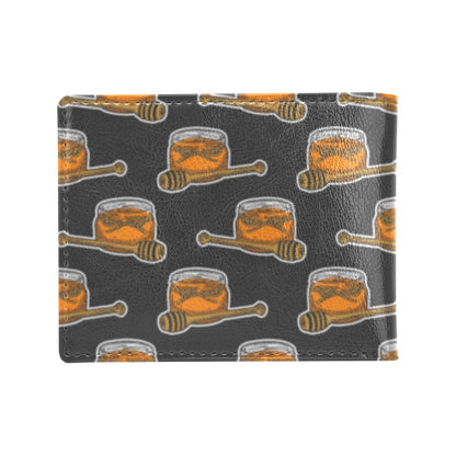 Honey Bee Print Design LKS305 Men's ID Card Wallet