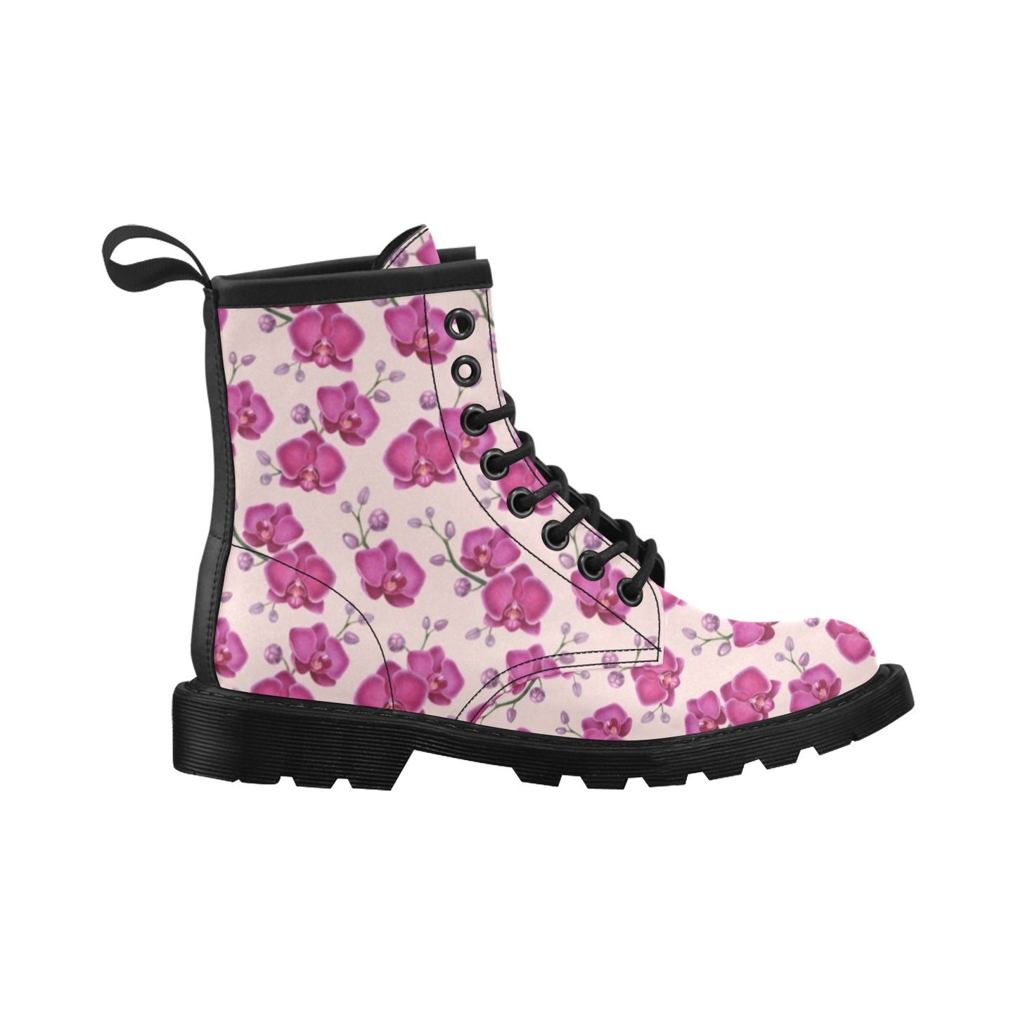 Orchid Purple Pattern Print Design OR04 Women's Boots