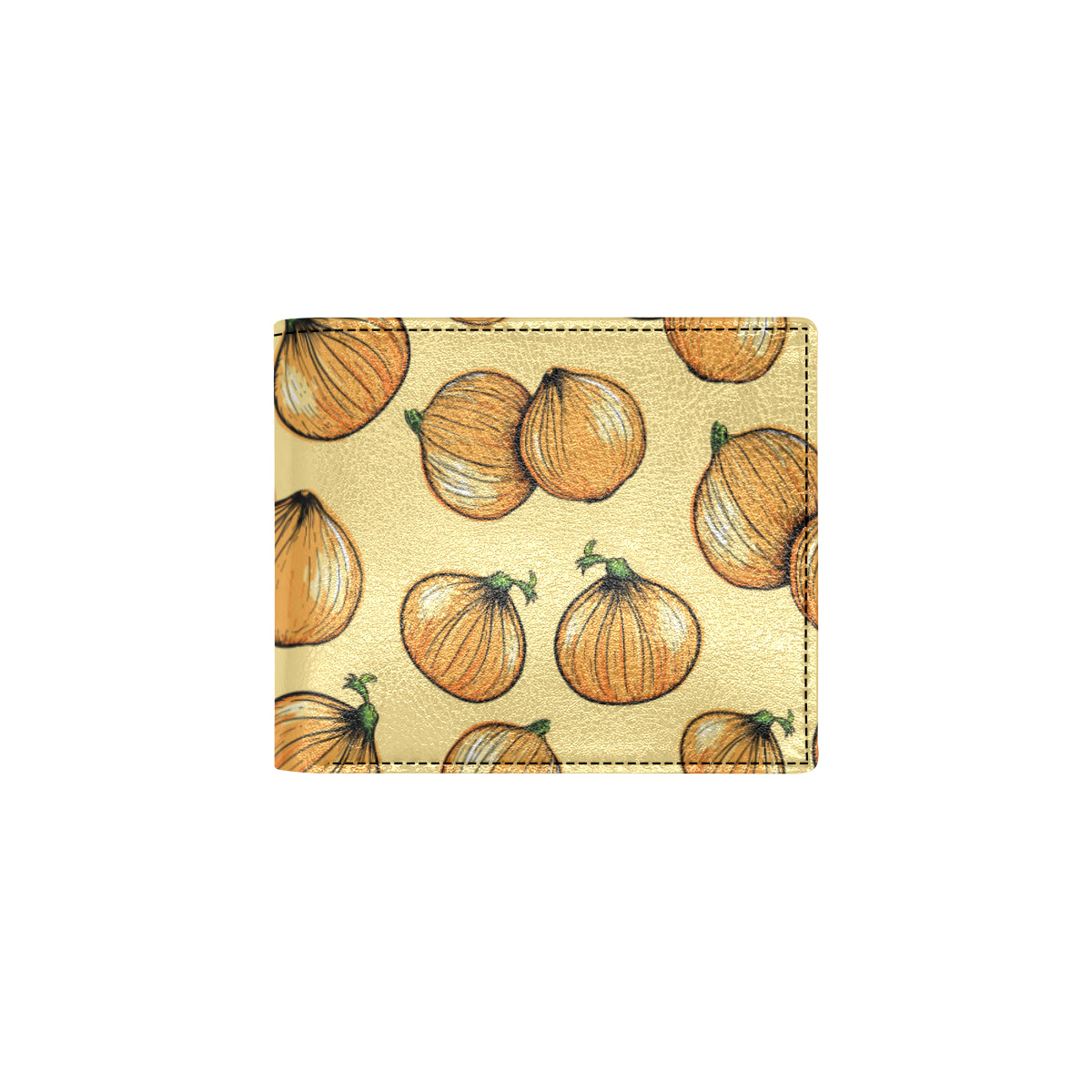 Onion Pattern Print Design A04 Men's ID Card Wallet