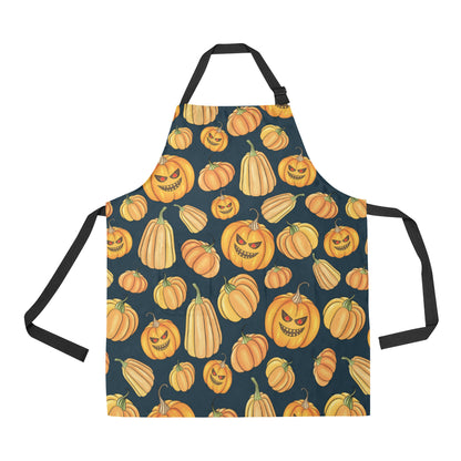 Pumpkin Halloween Pattern Print Design A04 Apron with Pocket