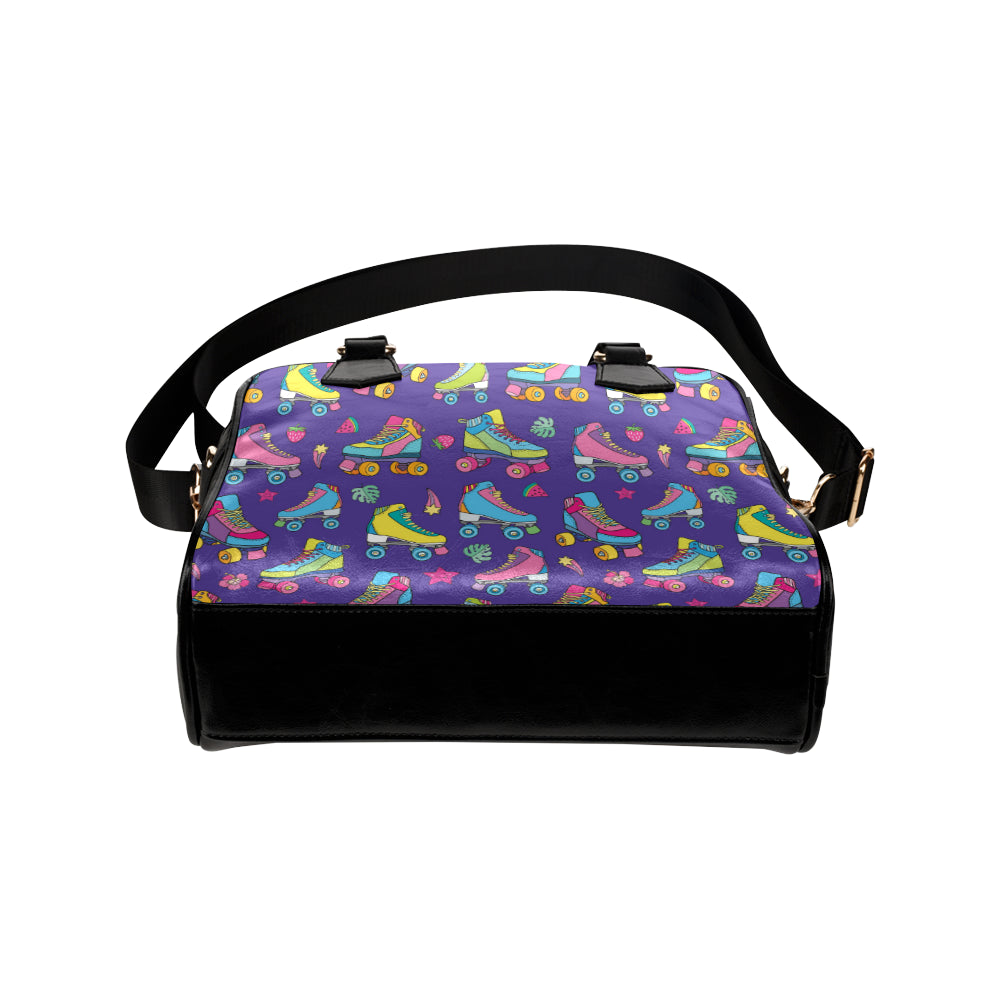 Roller skate Colorful Pattern Print Design A05 Shoulder Handbag