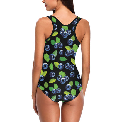 Blueberry Pattern Print Design BB03 Women Swimsuit