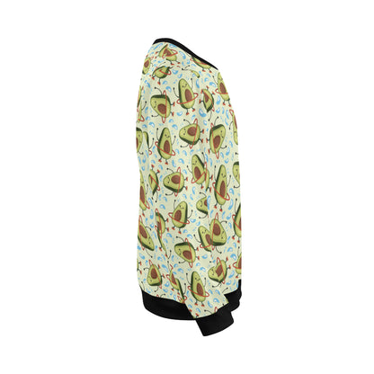 Avocado Pattern Print Design AC02 Men Long Sleeve Sweatshirt