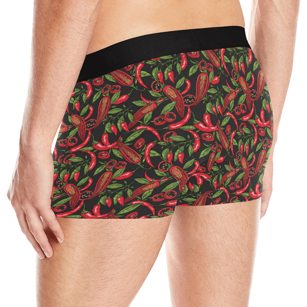 Chilli Pepper Pattern Print Design 02 Men's Boxer Briefs