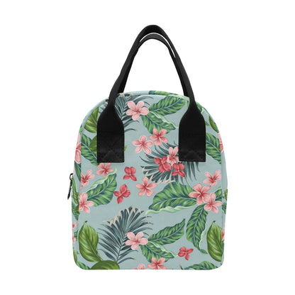 Plumeria Pattern Print Design PM027 Insulated Lunch Bag