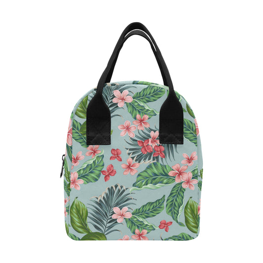 Plumeria Pattern Print Design PM027 Insulated Lunch Bag