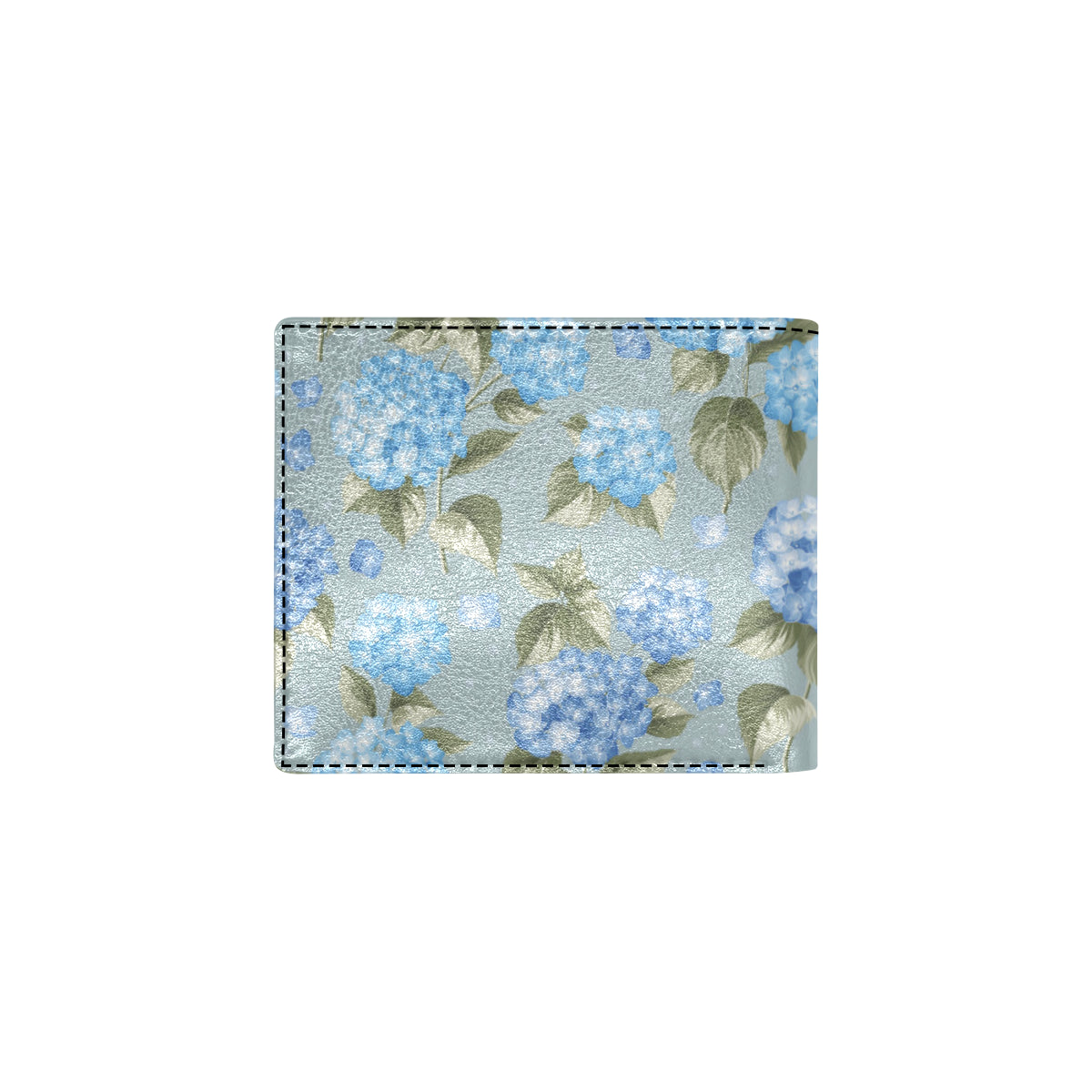 Hydrangea Pattern Print Design 01 Men's ID Card Wallet