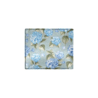 Hydrangea Pattern Print Design 01 Men's ID Card Wallet