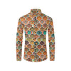 Mandala Mosaic Themed Design Print Men's Long Sleeve Shirt