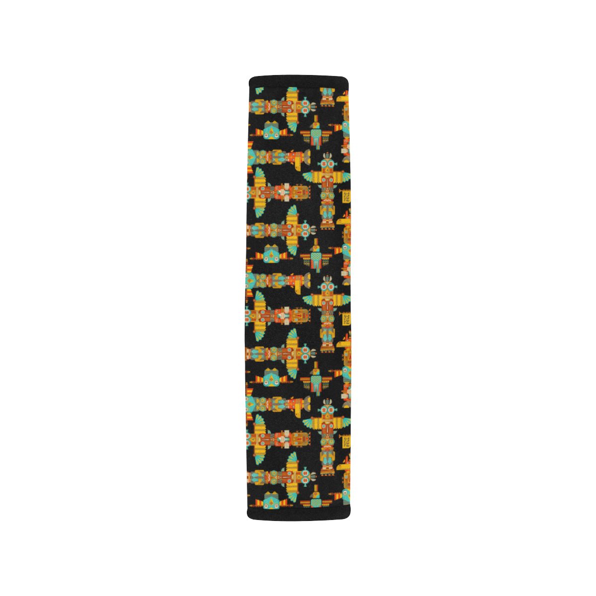 Totem Pole Cartoon Print Car Seat Belt Cover