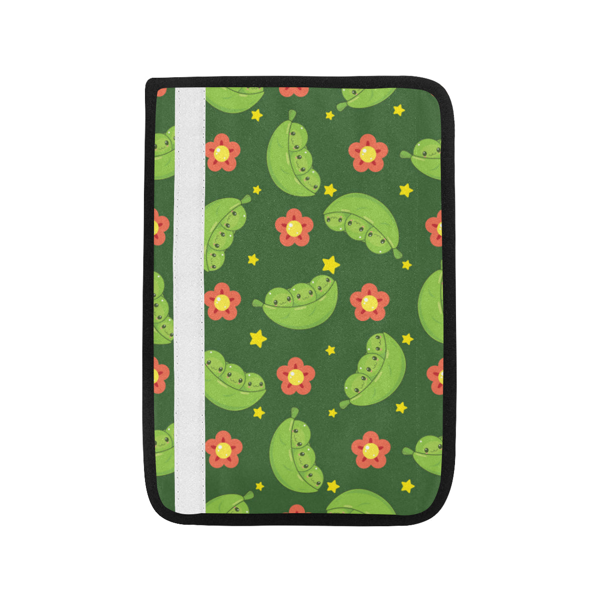 Peas Pattern Print Design A01 Car Seat Belt Cover